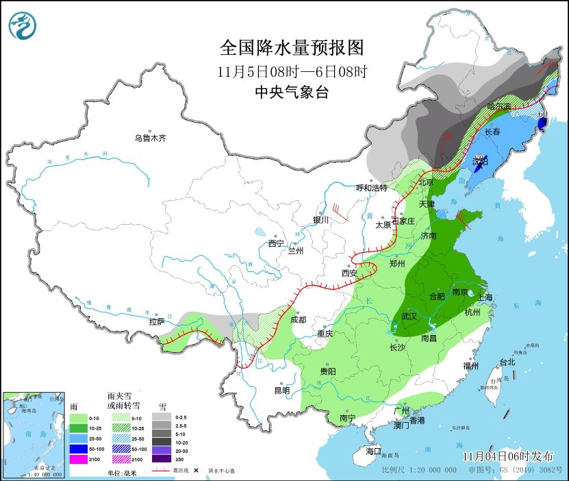 寒潮蓝色预警提示：我国大部地区将经历显著降温